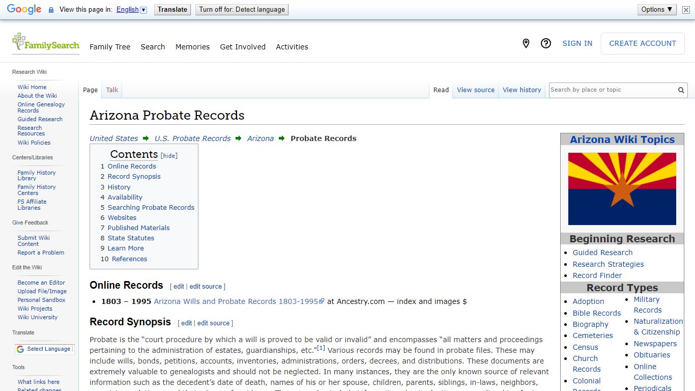 Arizona Probate Records • FamilySearch